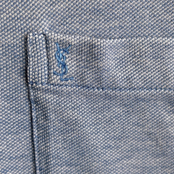 Yes Saint Laurent Short Sleeve Blue Polo - Picture 4 of 8